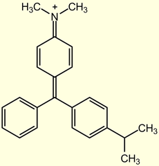 Chemical structure of Malachite Green