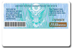 Passport Card back artwork