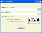Screenshot of the grid to net c d f tool