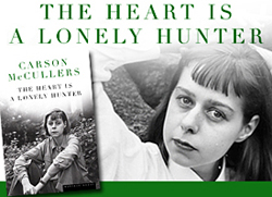 Collage of Carson McCullers and the book cover