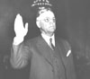 Walter Folger Brown being sworn in