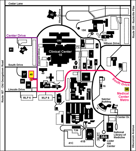 Map of NIH Campus