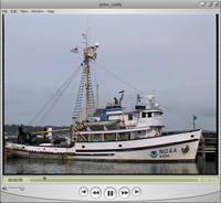 Cobb docked at NOAA's Pacific Marine Environmental Laboratory in Seattle video.