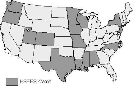 States Participating in HSEES in fiscal Year 2001