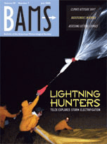 BAMS journal cover featuring Lightning Hunters