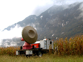 Doppler on Wheels in the field near Lodrino, Switzerland.