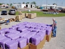 Sunflower RC&D stages tornado relief supplies  (NRCS photo -- click to enlarge).