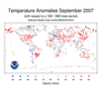 Climate of 2007: September in Historical Perspective