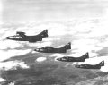 F9F Panthers in formation