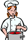 chef stirring a pot