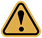 (Graphic) An orange triangle with a black exclamation point that is symbolic of public safety information.