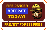 Graphic) Fire Danger is Moderate Today.