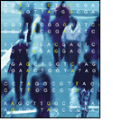 Image of Single Nucleotide Polymorphisms and people in the background