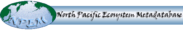 North Pacific Ecosystem Metadatabase banner