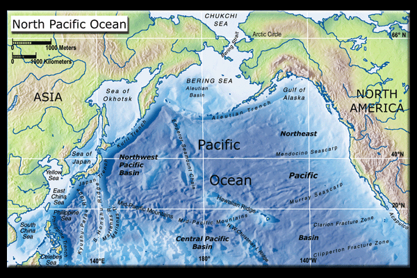 map of the North Pacific Ocean