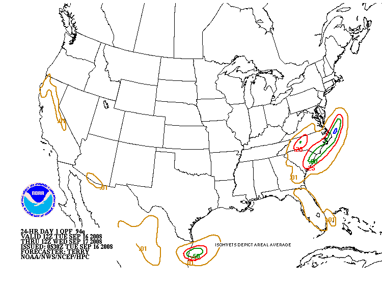 QPF: 24 Hr Total - Day 1
