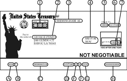 image of Treasury check