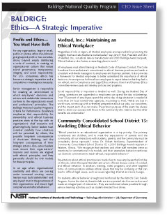 Ethics Issue Sheet links to PDF file.