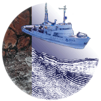 mgg ship, core, seismic collage