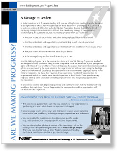 Are We Making Progress Cover links to the PDF file.