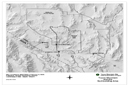 A topographical map of Yucca Mountain and the surrounding area.