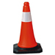 Orange construction cone