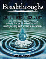 Cover graphic of the Spring 2007 issue of Breakthroughs