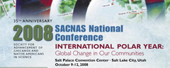 2008 SACNAS Conference Banner Artwork - Link to Preliminary Conference Program PDF