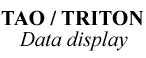 TAO/TRITON Data Display