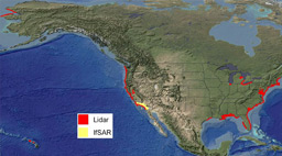CSC Lidar data location map