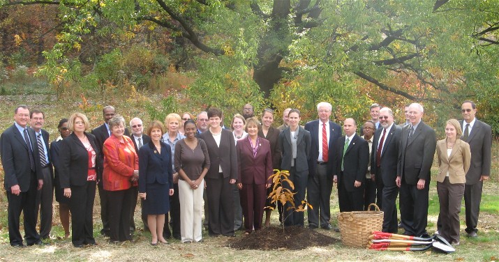 Tree Planting in honor of Olin Sims