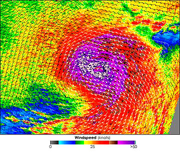 Typhoon Nesat, June 6, 2005, imaged by Quicksat.