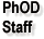 PhOD Staff