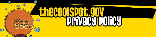 Privacy Policy title with The Cool Spot Logo