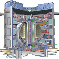 Cutaway of the ITER Tokamak 