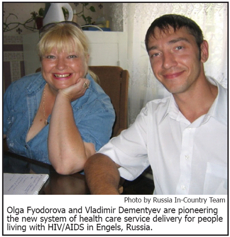 Olga Fyodorova and Vladimir Dementyev are pioneering the new system of health care service delivery for people living with HIV/AIDS in Engels, Russia.