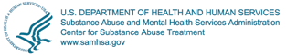 Logo for the Department of Health and Human Services, Substance Abuse and Mental Health Services Administration, Center for Substance Abuse Treatment