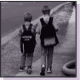 two boys walking