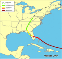 Click for a larger map of the Frances