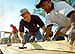 President George W. Bush works on a Habitat For Humanity house in Tampa, Fl., Tuesday, June 5.