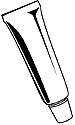 A drawing of a tube of spermicide.