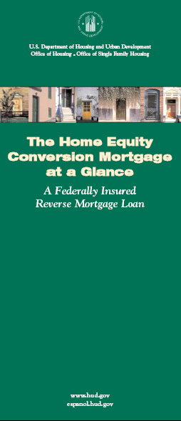 Cover of the Home Equity conversion Mortgage at a Glance