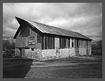 Front and side of a Kansas barn