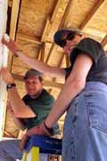 workers at habitat house