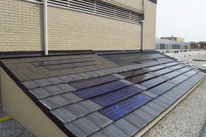 Residential Photovoltaic Roof Test Facility used to quantify performance of photovoltaic systems and provide data to develop/validate performance models