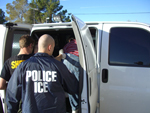 ICE Agents transporting an illegal alien criminal in Phoenix.