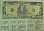 A copy of the counterfeit Federal Reserve notes
