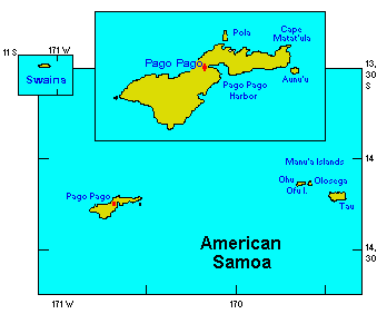 American Samoa map