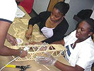 Clark Atlanta University Summer Transportation Institute - students designing a bridge