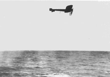 Bleriot takes off across the English Channel